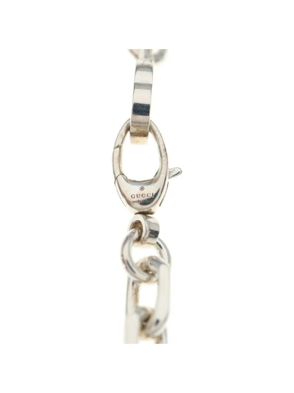 Gucci Interlocking Chain Necklace Silver